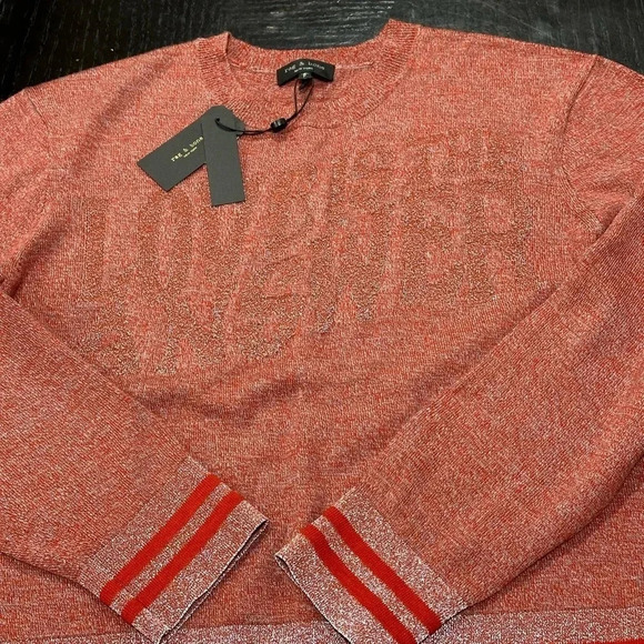 Rag & Bone Reflective Red Pullover Size S - Picture 2 of 5